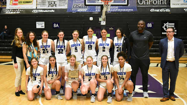 z South Medford Clackamas 6A Oregon girls basketball final Taylor Balkom 22